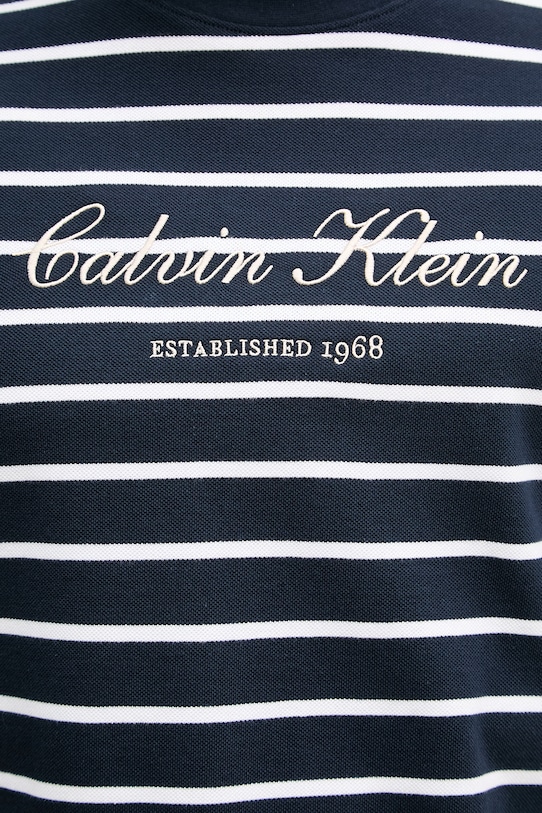 Calvin Klein Jeans kratka majica moška bombažna LV04RF204G mornarsko modra