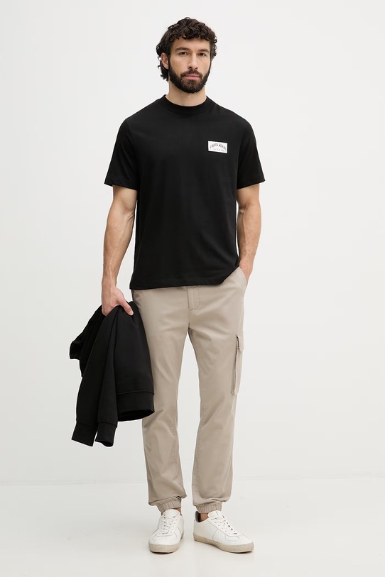 Calvin Klein Jeans tricou pentru bărbați, din bumbac LV04RF294G negru SS26