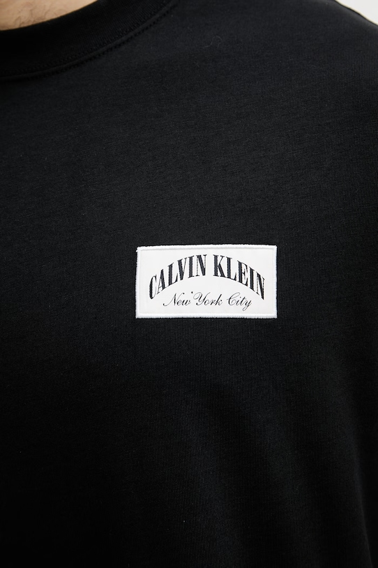 Calvin Klein Jeans T-shirt Ανδρικό βαμβακερό LV04RF294G μαύρο