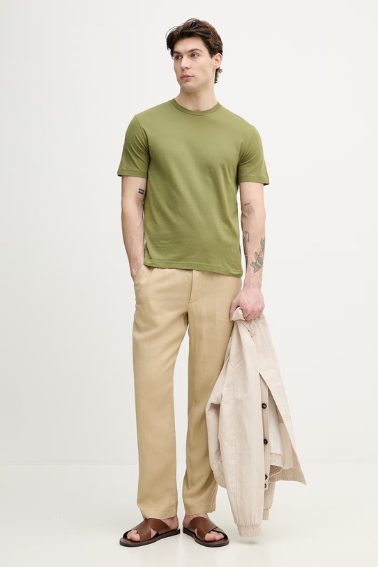 United Colors of Benetton футболка для мужчин из хлопка 3H3WU10BJ зелёный SS26