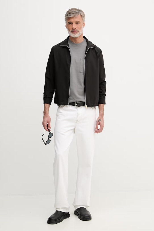 United Colors of Benetton t-shirt męski bawełniany 3MI5U10BO szary SS26