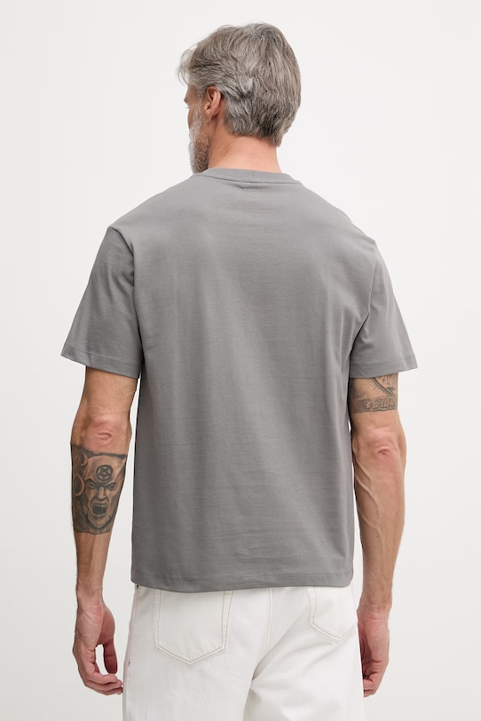 Odzież United Colors of Benetton t-shirt męski bawełniany 3MI5U10BO szary