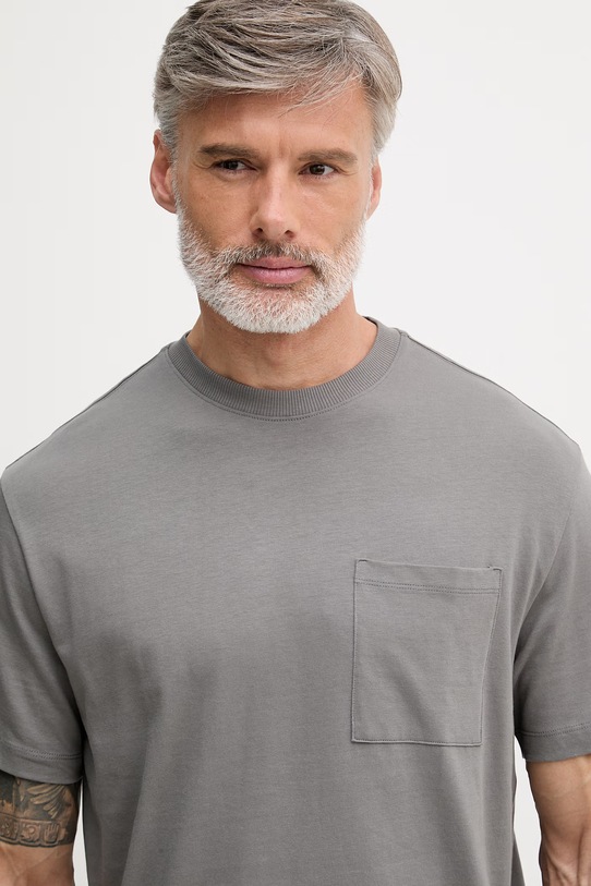 United Colors of Benetton t-shirt męski bawełniany szary 3MI5U10BO