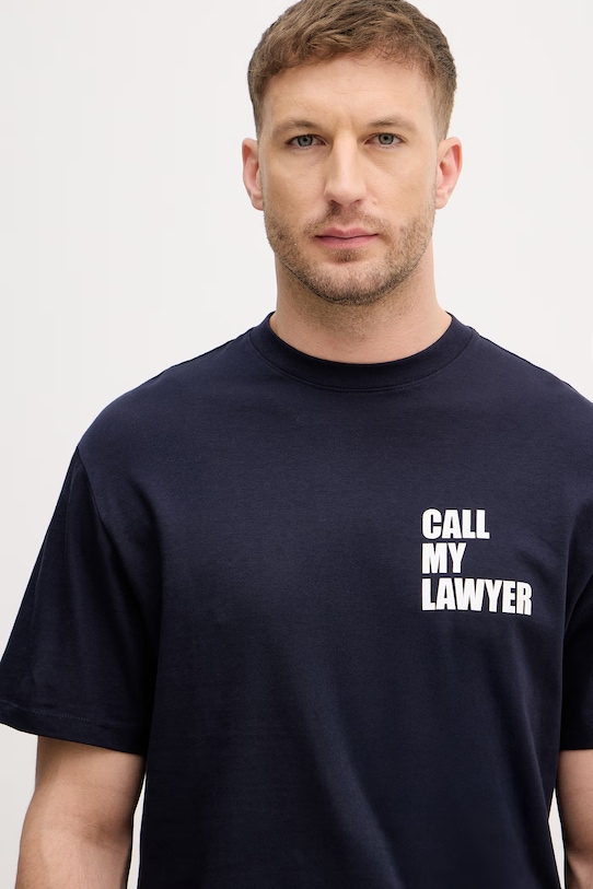 United Colors of Benetton t-shirt męski bawełniany granatowy 3MI5U10BW