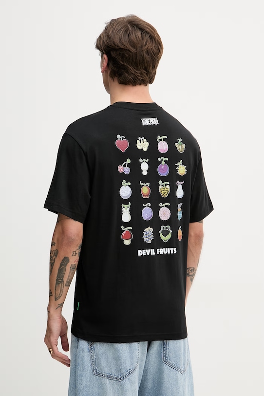 United Colors of Benetton t-shirt męski bawełniany czarny 3MI5U10BZ