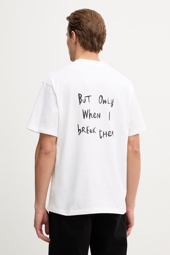 Odzież United Colors of Benetton t-shirt bawełniany 3MI5U10C0 biały