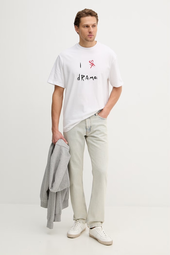 United Colors of Benetton t-shirt bawełniany 3MI5U10C0 biały SS26