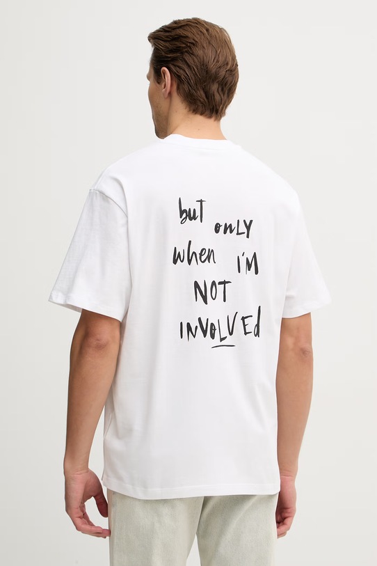 Odzież United Colors of Benetton t-shirt bawełniany 3MI5U10C0 biały