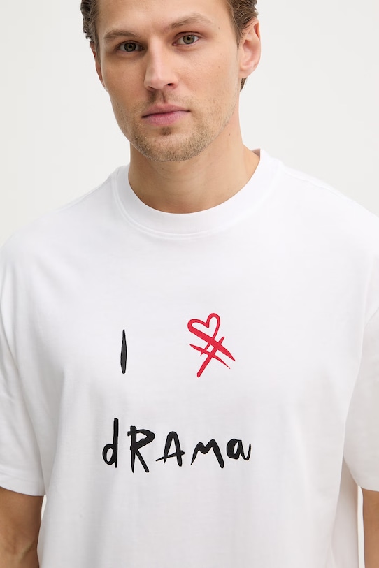 United Colors of Benetton t-shirt bawełniany biały 3MI5U10C0