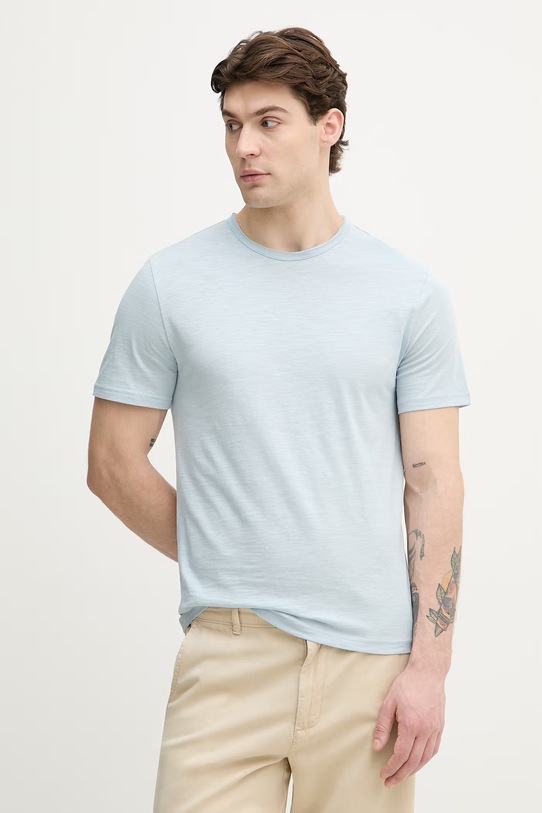 United Colors of Benetton тениска мъжка памучна син 3N78U10C2