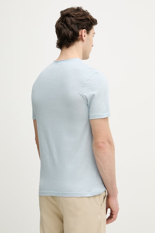 Дрехи United Colors of Benetton тениска мъжка памучна 3N78U10C2 син