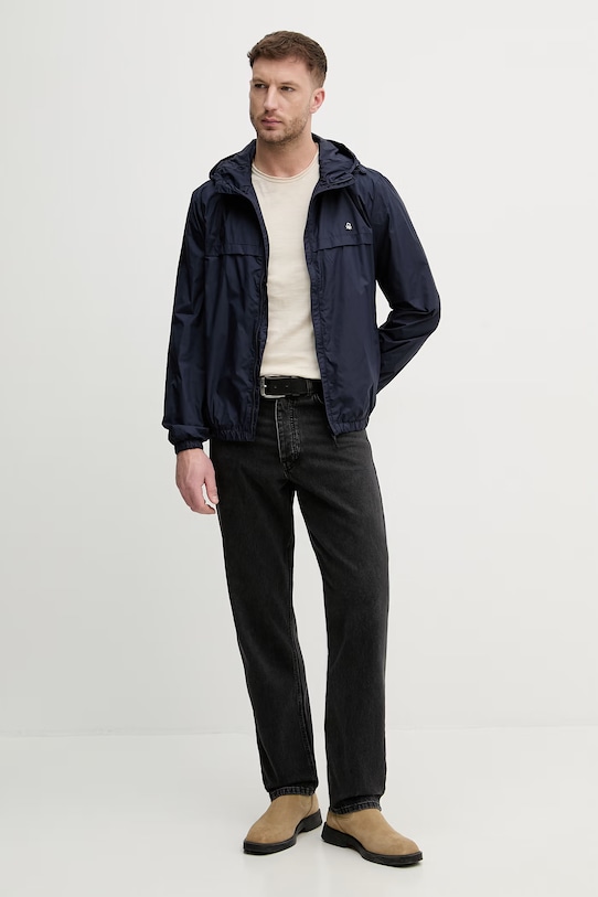 United Colors of Benetton t-shirt męski bawełniany 3N78U10C2 beżowy SS26