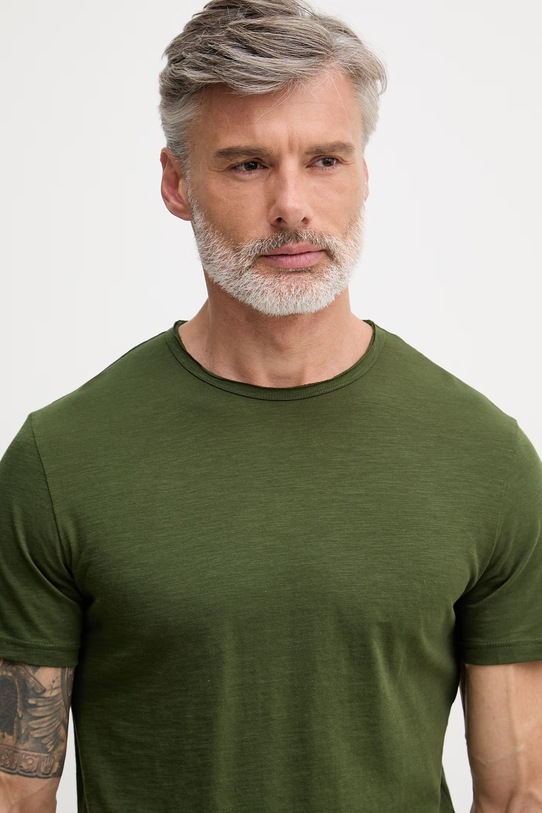 United Colors of Benetton t-shirt męski bawełniany zielony 3N78U10C2