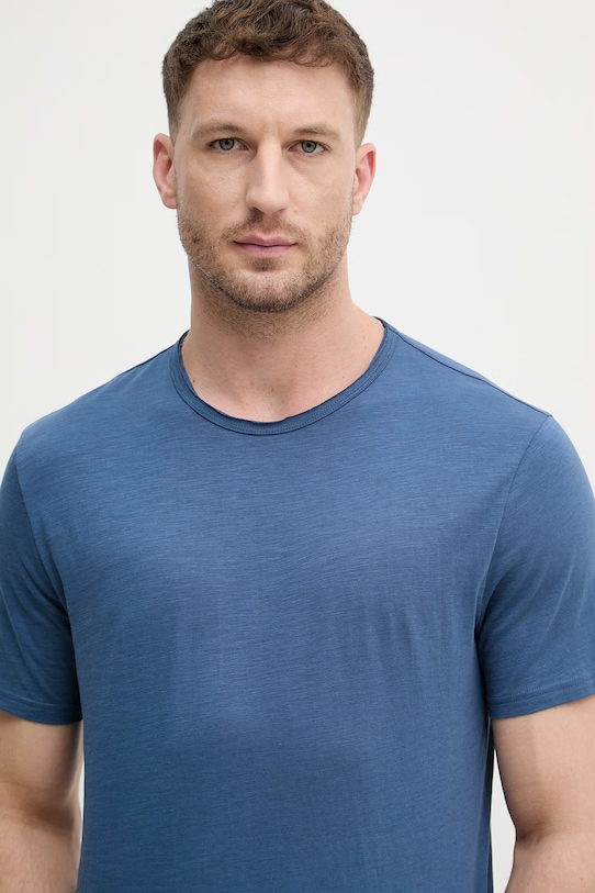 Odzież United Colors of Benetton t-shirt męski bawełniany 3N78U10C2 niebieski