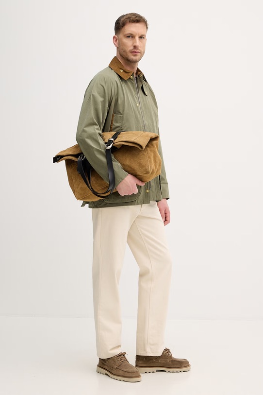 United Colors of Benetton t-shirt męski bawełniany 3N78U10C2 brązowy SS26