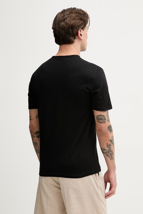 Odzież United Colors of Benetton t-shirt męski bawełniany 3N78U10C2 czarny