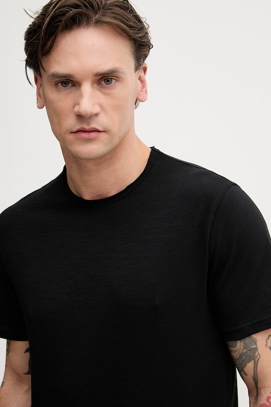 United Colors of Benetton t-shirt męski bawełniany czarny 3N78U10C2