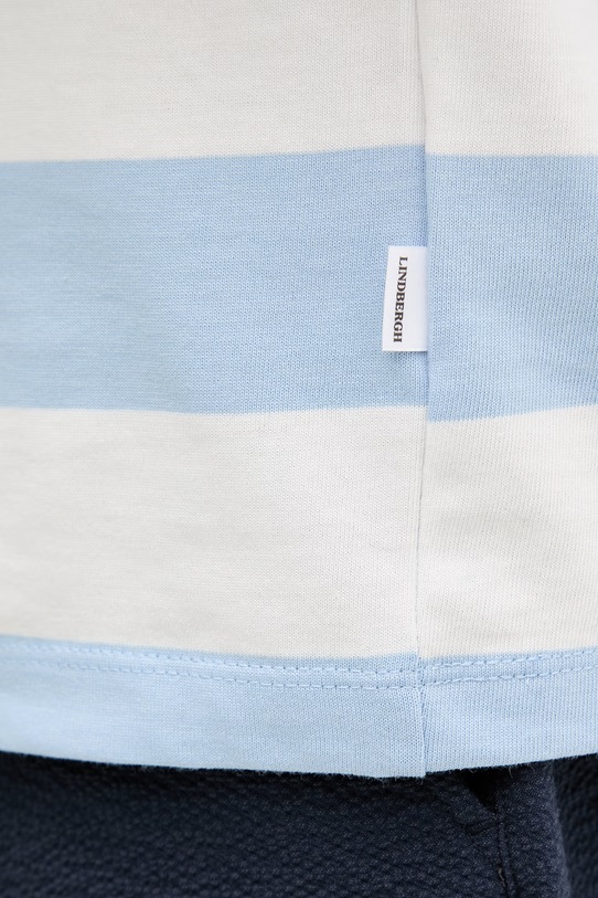 Lindbergh t-shirt bawełniany 30.400146 niebieski