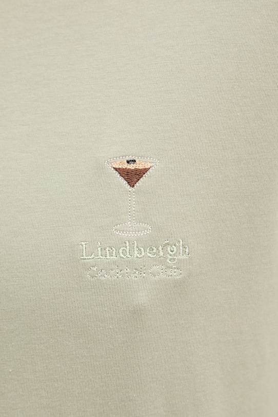 Lindbergh t-shirt męski bawełniany 30.400299 zielony