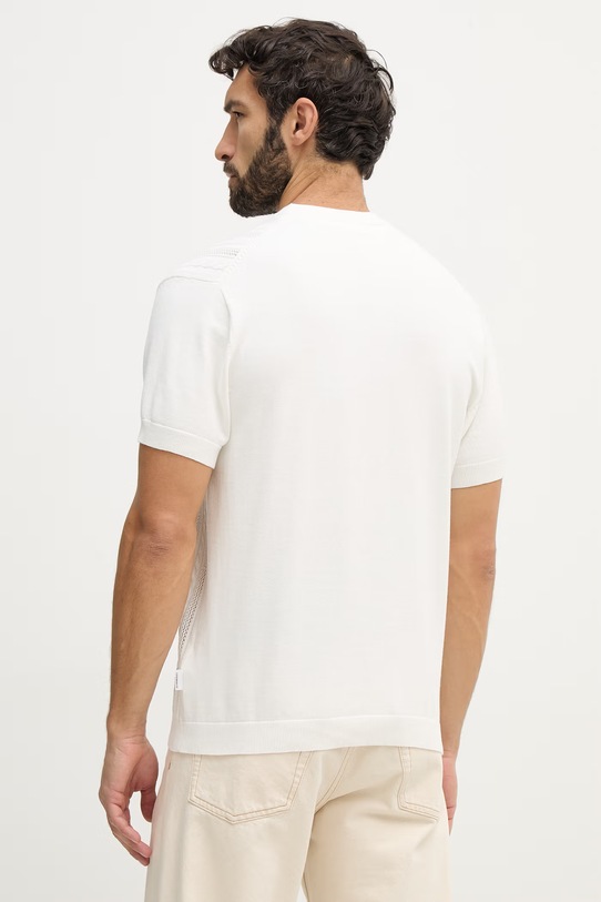 Odzież Lindbergh t-shirt bawełniany 30.804115 beżowy