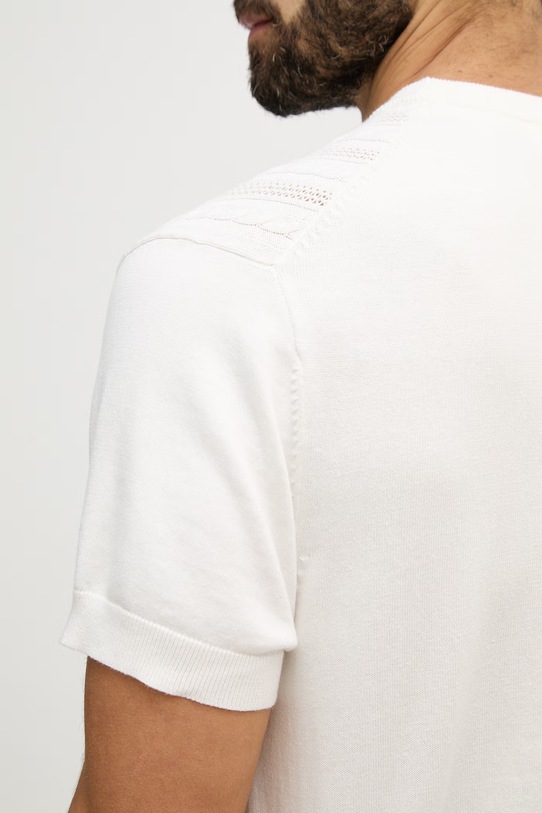 Lindbergh t-shirt bawełniany 30.804115 beżowy