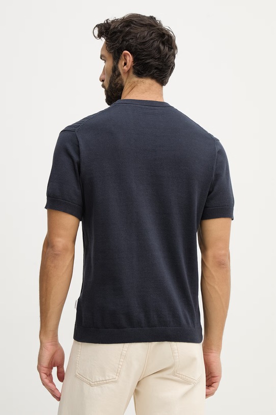 Odzież Lindbergh t-shirt bawełniany 30.804115 granatowy