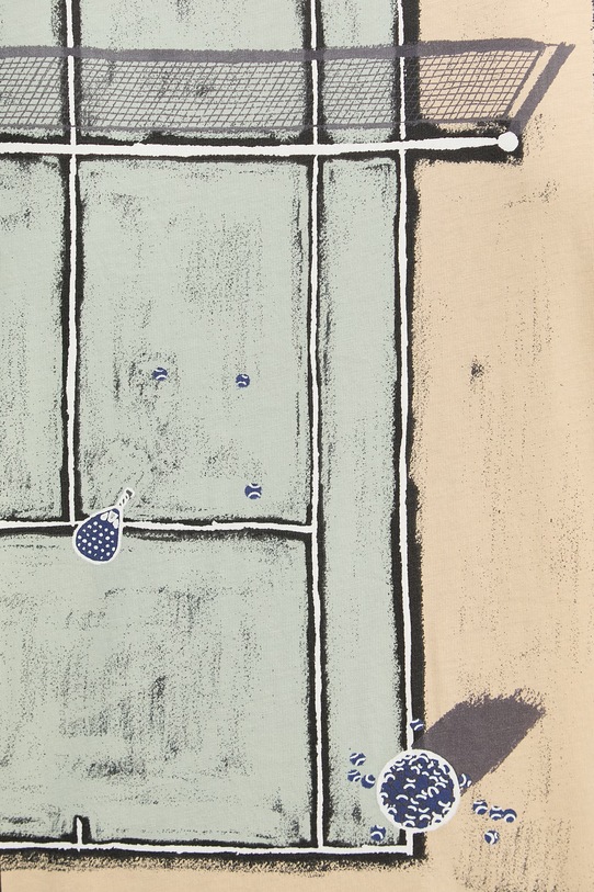 Marc O'Polo T-shirt basic męski bawełniany 5000008208 beżowy