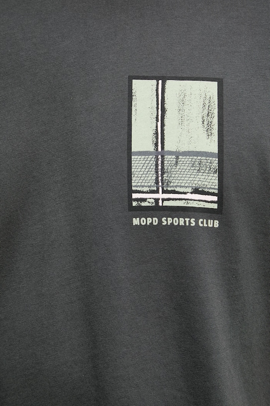 Marc O'Polo T-shirt basic męski bawełniany 5000008208 szary