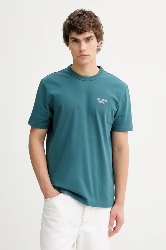 Odzież Marc O'Polo t-shirt bawełniany 5000008484 turkusowy