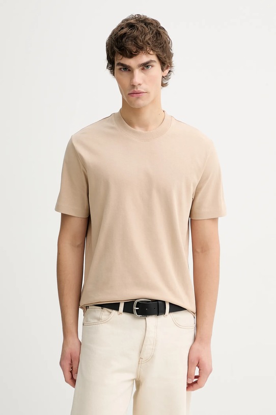 Marc O'Polo t-shirt bawełniany bawełna beżowy 5000009647