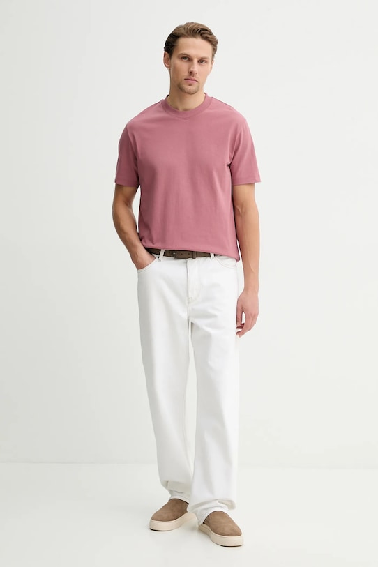 Marc O'Polo t-shirt bawełniany 5000009647 różowy SS26