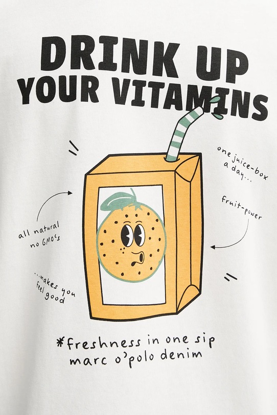 Marc O'Polo t-shirt bawełniany 5000010968 beżowy