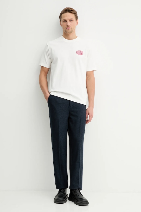 Marc O'Polo t-shirt bawełniany 5000010969 beżowy SS26