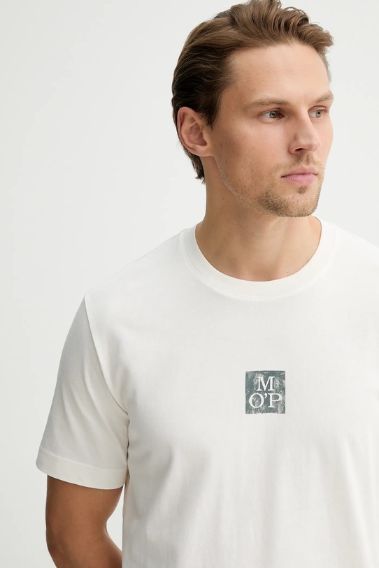 Marc O'Polo t-shirt bawełniany beżowy 5000012682