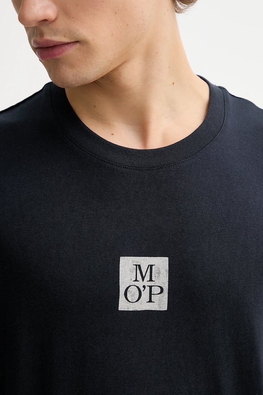 Bavlněné tričko Marc O'Polo 5000012682 námořnická modř