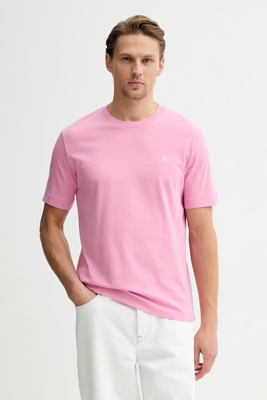 Marc O'Polo t-shirt bawełniany bawełna różowy 5000012685