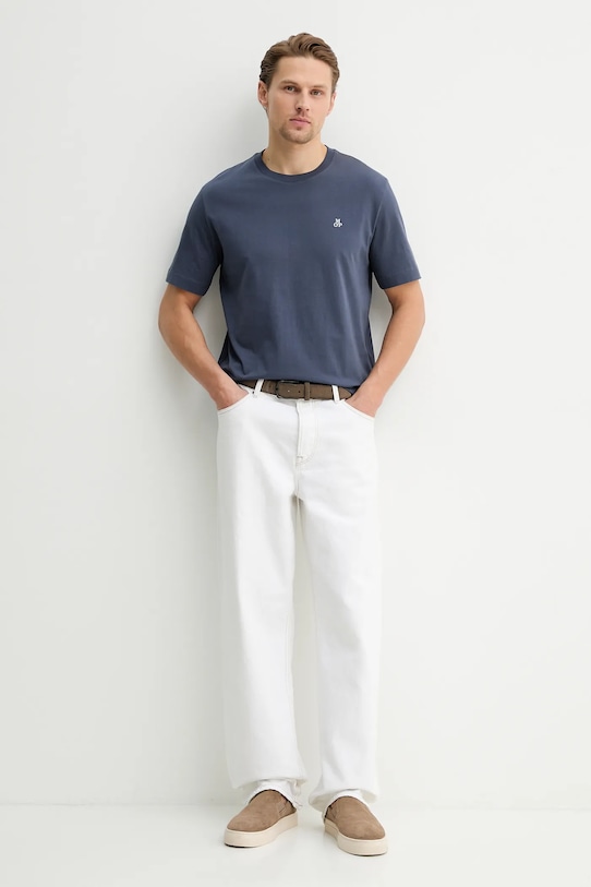 Marc O'Polo t-shirt bawełniany 5000012685 granatowy SS26