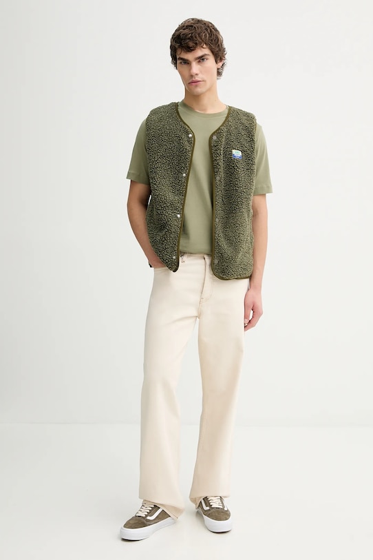 Marc O'Polo t-shirt bawełniany 5000012685 zielony SS26