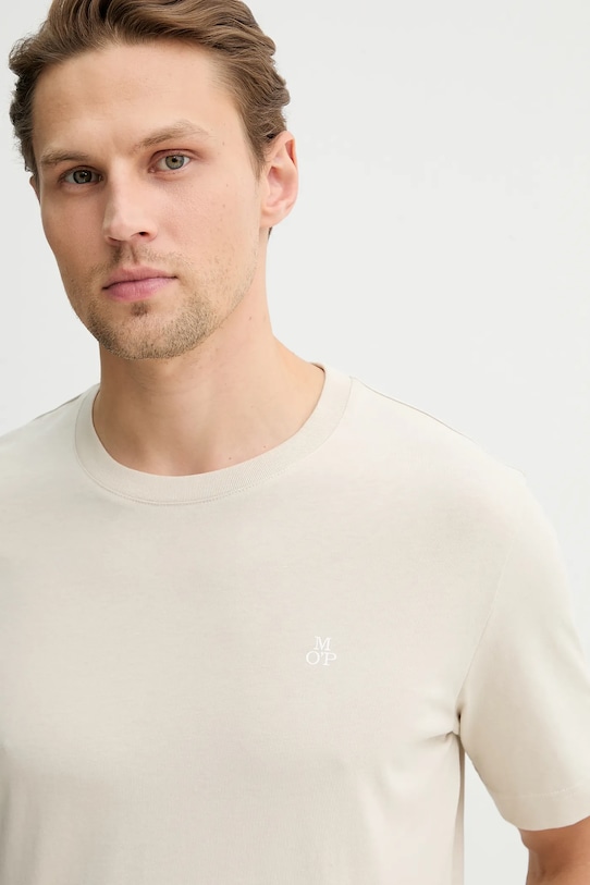 Marc O'Polo t-shirt bawełniany beżowy 5000012685