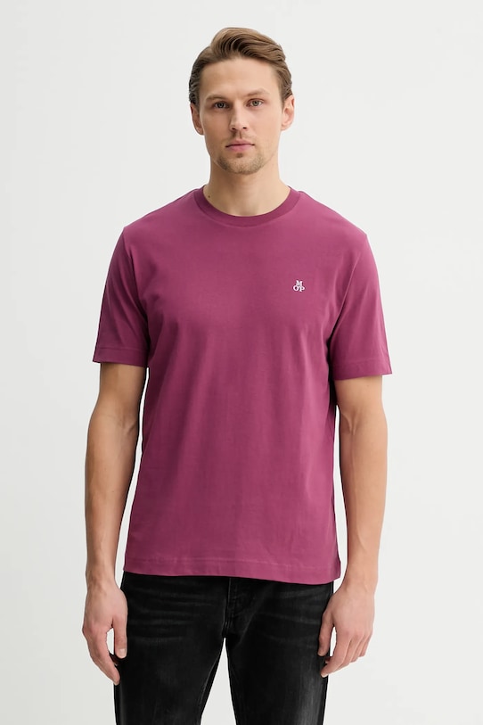 Marc O'Polo t-shirt bawełniany bawełna bordowy 5000012685