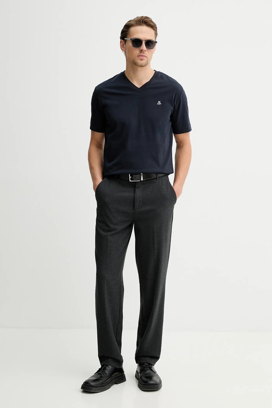 Marc O'Polo t-shirt bawełniany 5000012686 granatowy SS26