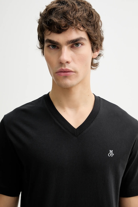 Marc O'Polo t-shirt bawełniany czarny 5000012686