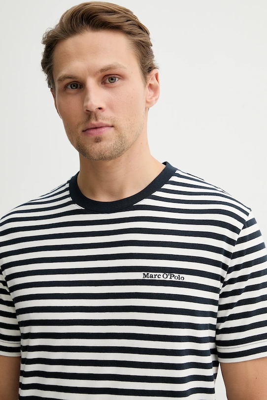 Marc O'Polo t-shirt bawełniany granatowy 5000012687