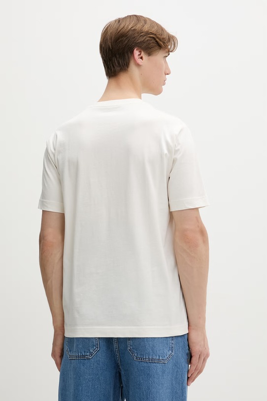 Odzież Marc O'Polo T-shirt męski bawełniany 5000012688 beżowy