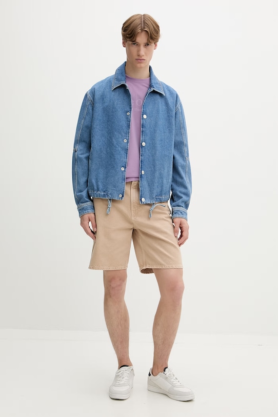 Marc O'Polo тениска мъжка от памук 5000012688 виолетов SS26