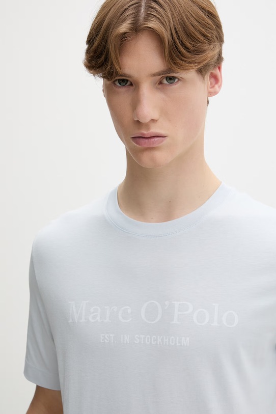 Marc O'Polo T-shirt męski bawełniany niebieski 5000012688