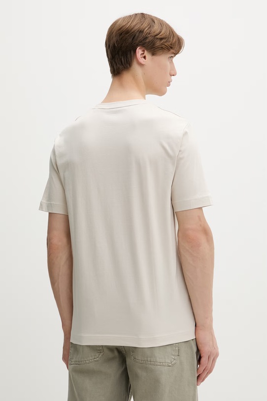 Odzież Marc O'Polo T-shirt męski bawełniany 5000012688 beżowy