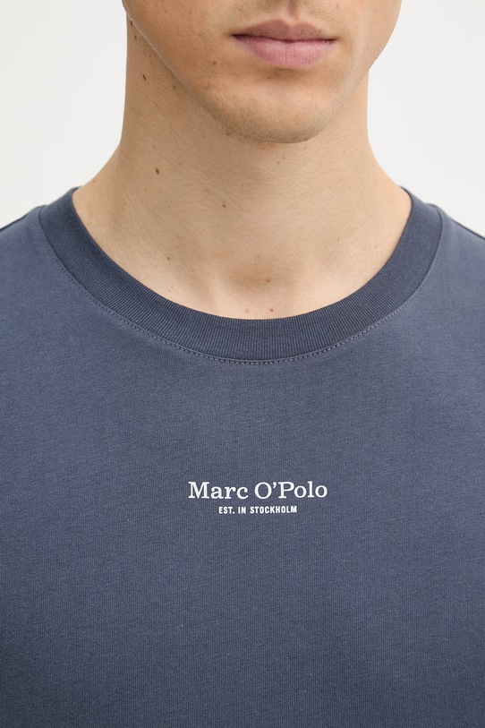 Marc O'Polo T-shirt męski bawełniany 5000012689 granatowy