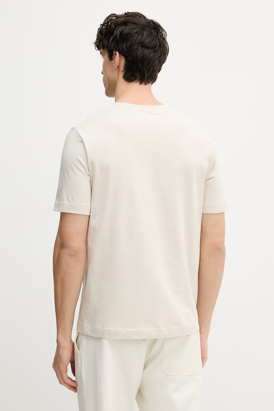 Odzież Marc O'Polo T-shirt męski bawełniany 5000012689 beżowy