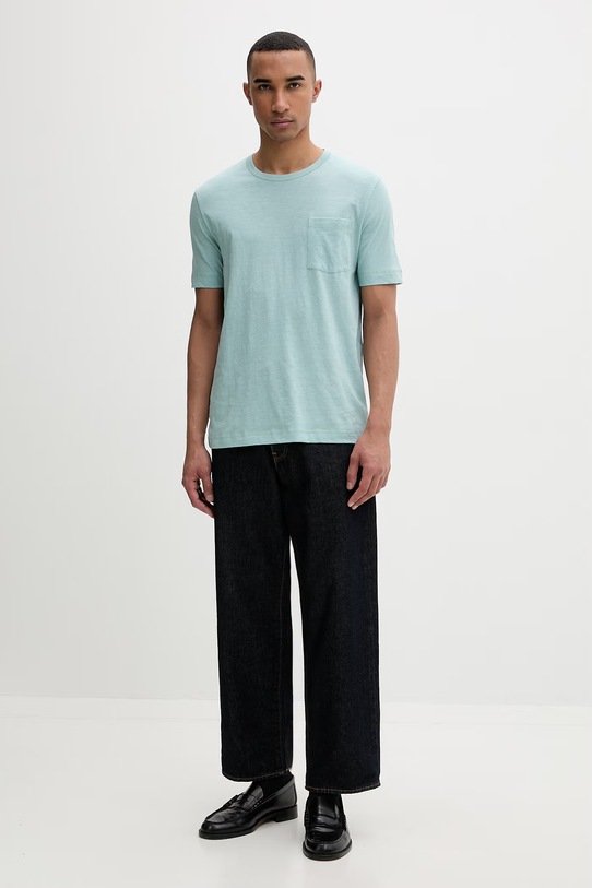 Marc O'Polo футболка для мужчин из хлопка 5000012695 бирюзовый SS26